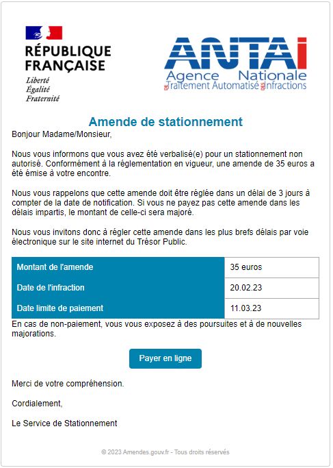 Amendes Finances Net Info Emphatic Co Antai Signalement